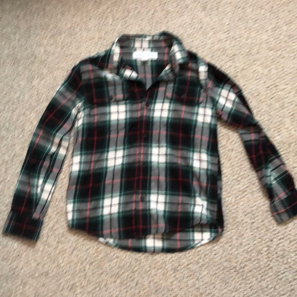 Plaid button down